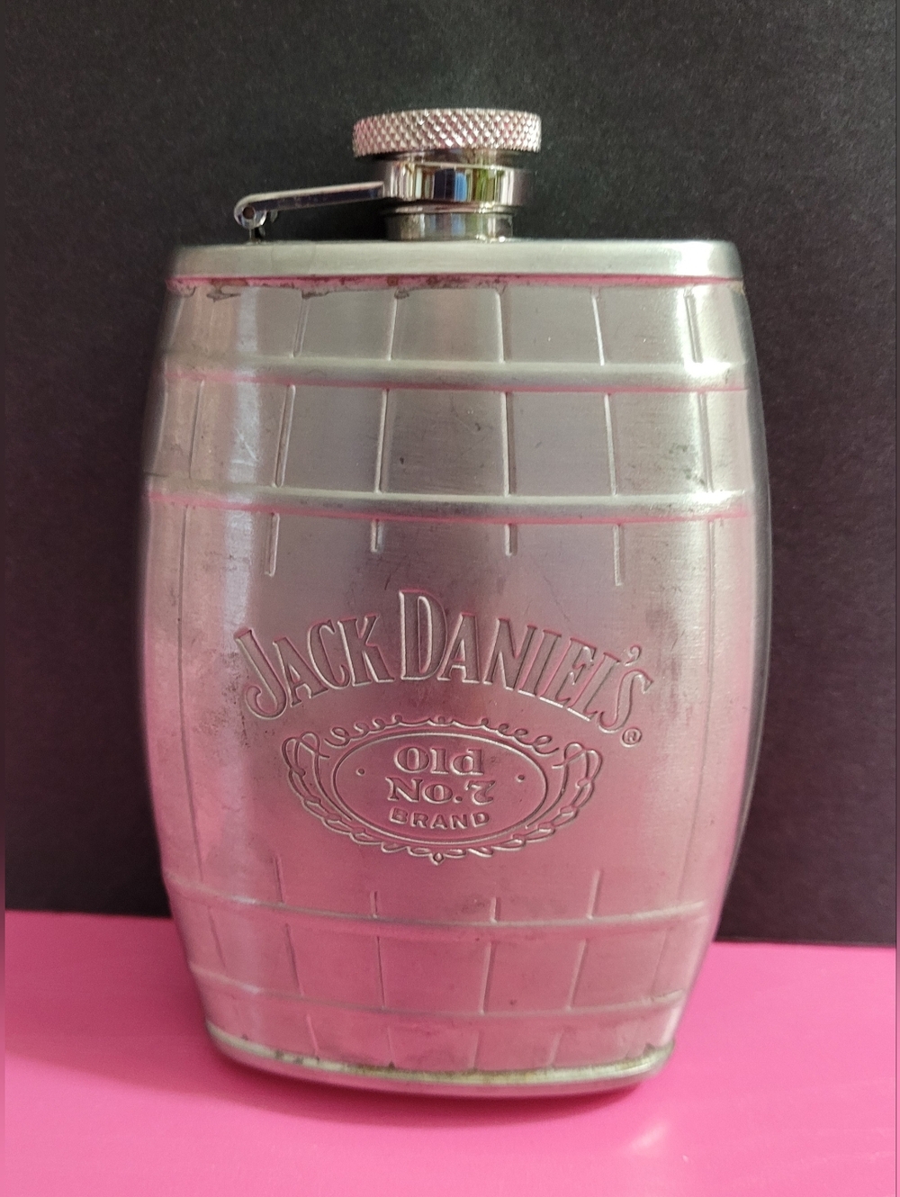 Jack Daniel's Old No. 7 Stainless Steel Flask (0628)